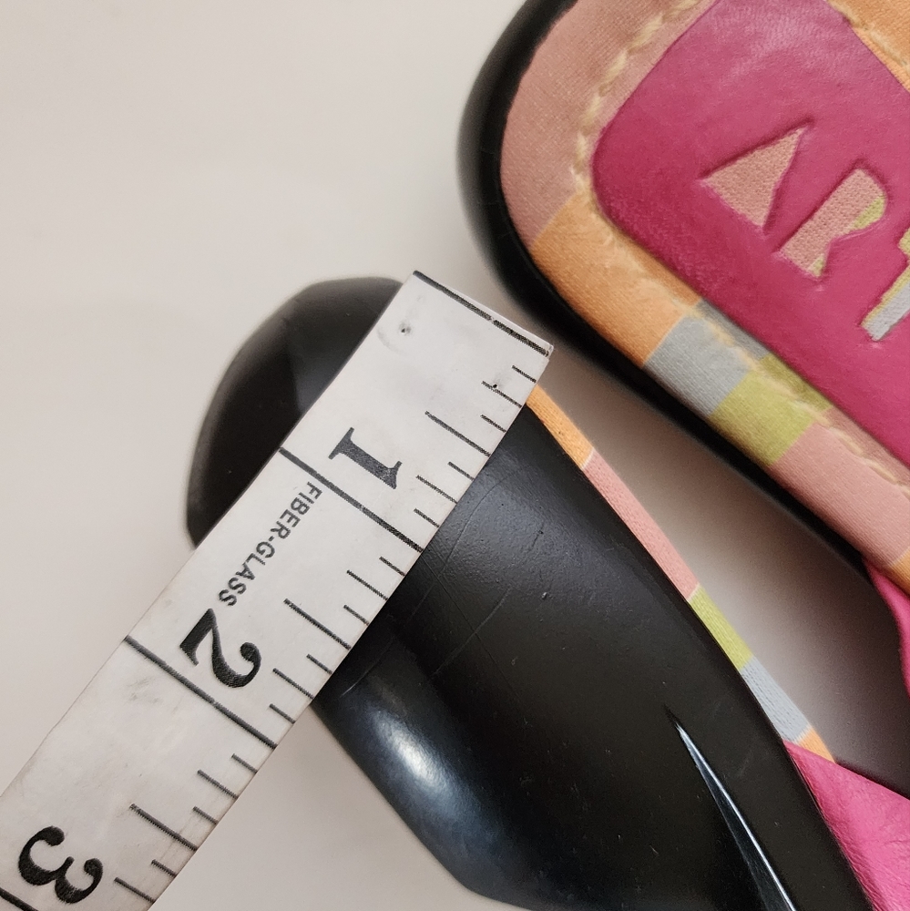 Vintage Art Effects 90s Pink Leather Knotted Slide Sandals Size 7 - Picture 9 of 9